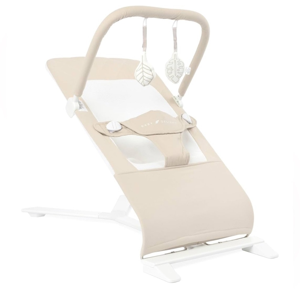 Baby Delight Alpine Deluxe Portable Bouncer Color Organic Oak
